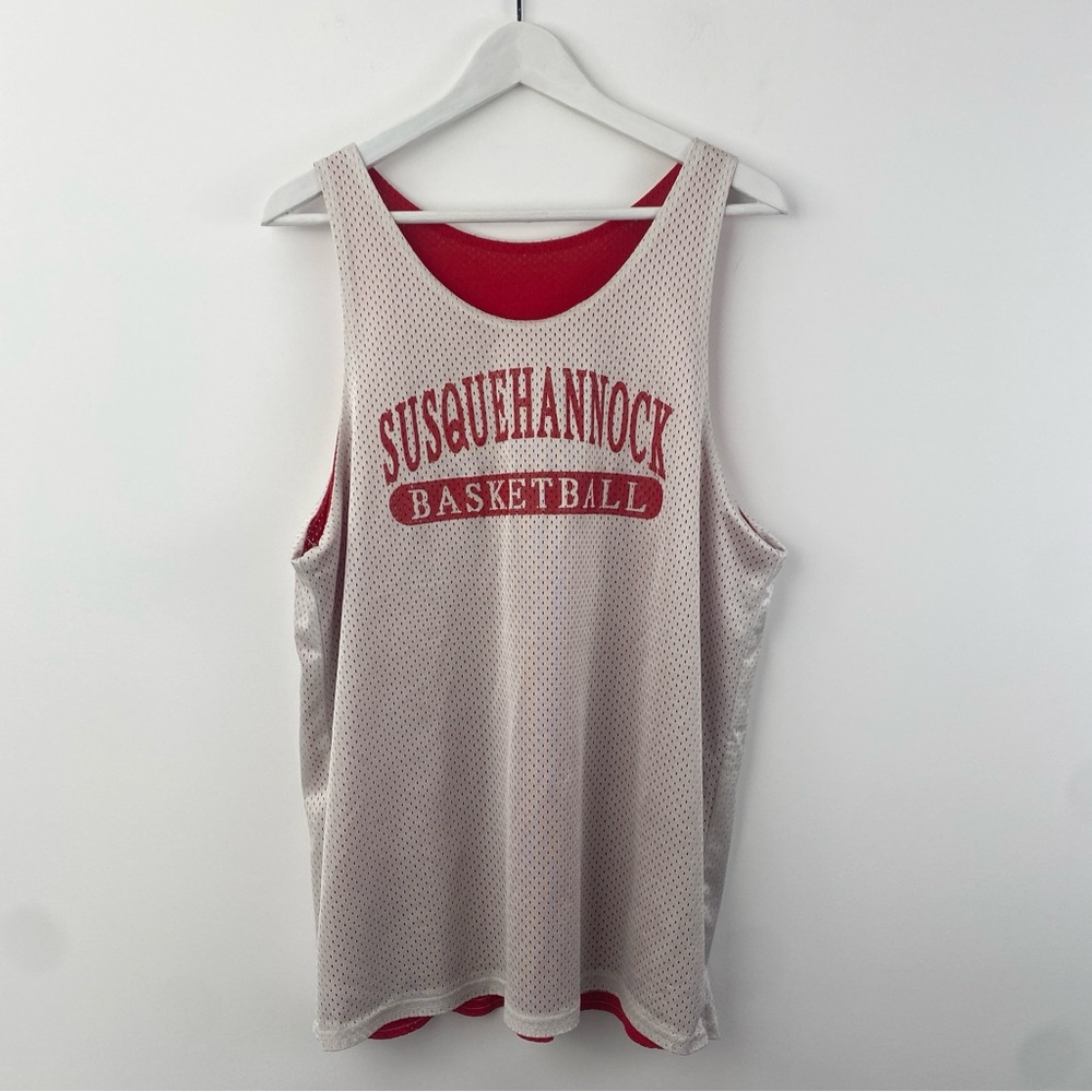 Susquehannock Basketball Jersey - Red and White